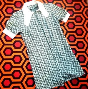 Vintage bicycle print romper.